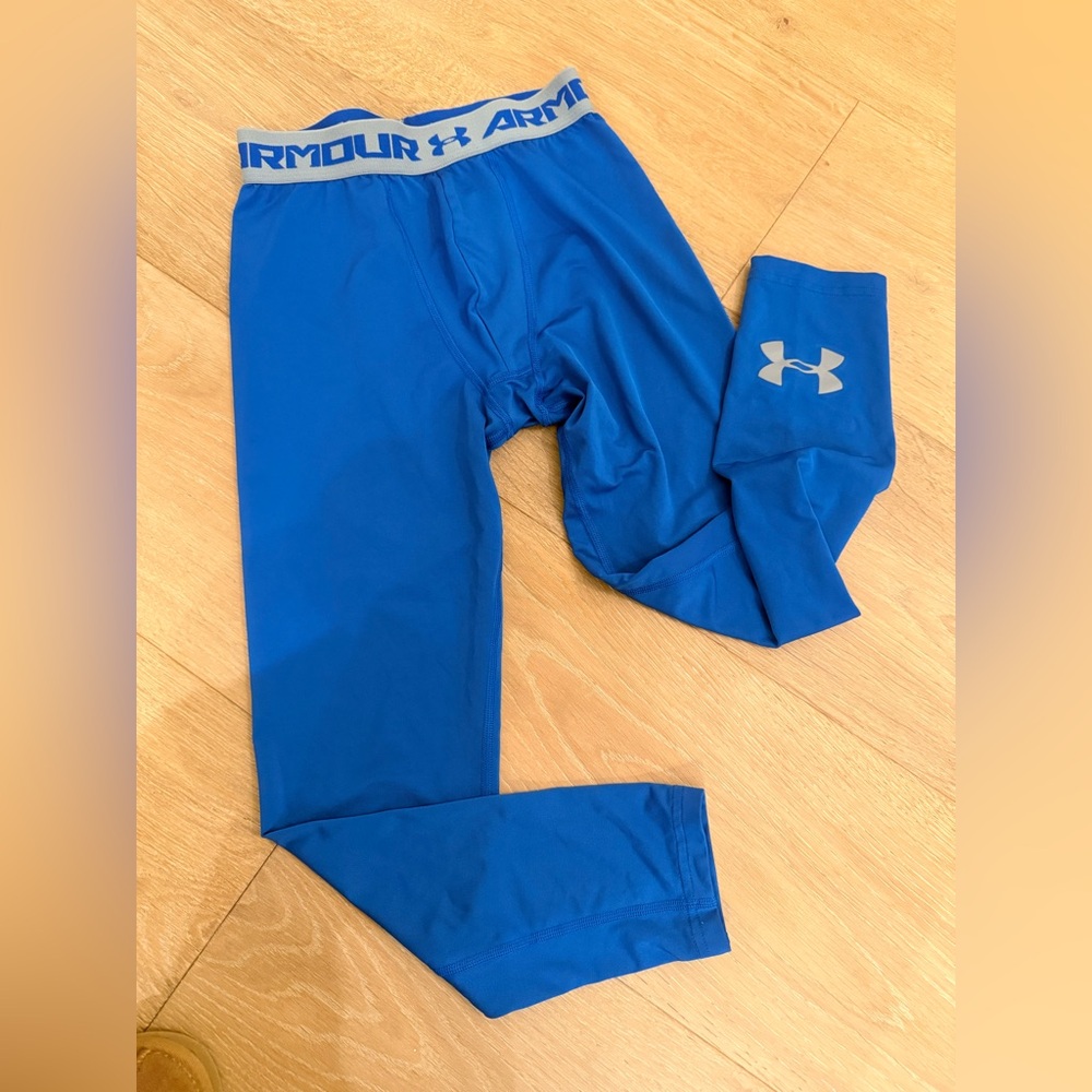 Under Armour Kids thermal Blue Leggings